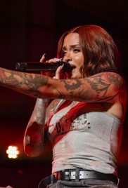 Washington, D.C., USA; during a concert ahead of the 2023 MLS All Star Game at The Anthem. Mandatory Credit: Jessica Rapfogel-USA TODAY Sports Jul 17, 2023; Washington, D.C., USA; Kehlani during a concert ahead of the 2023 MLS All Star Game at The Anthem. Mandatory Credit: Jessica Rapfogel-USA TODAY Sports